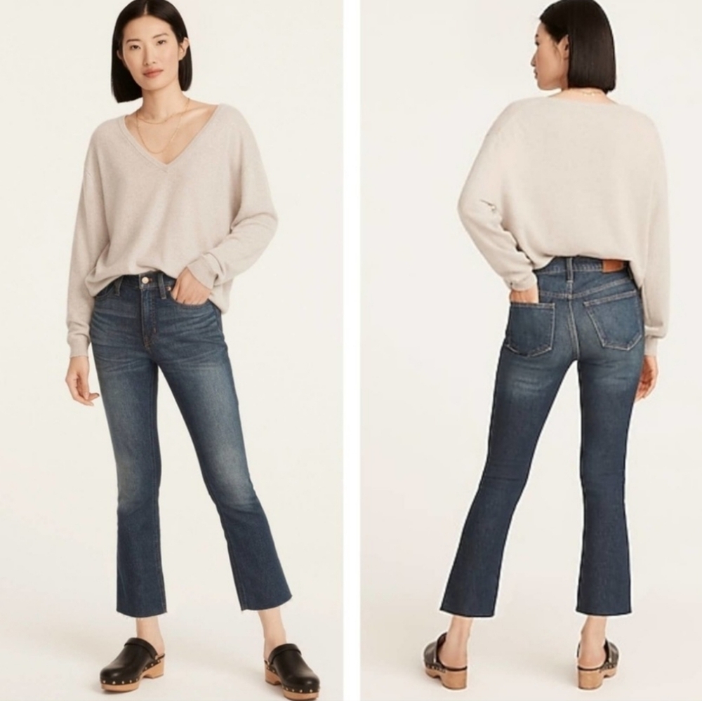 J.Crew 9" Mid-Rise Demi Boot Crop Jeans